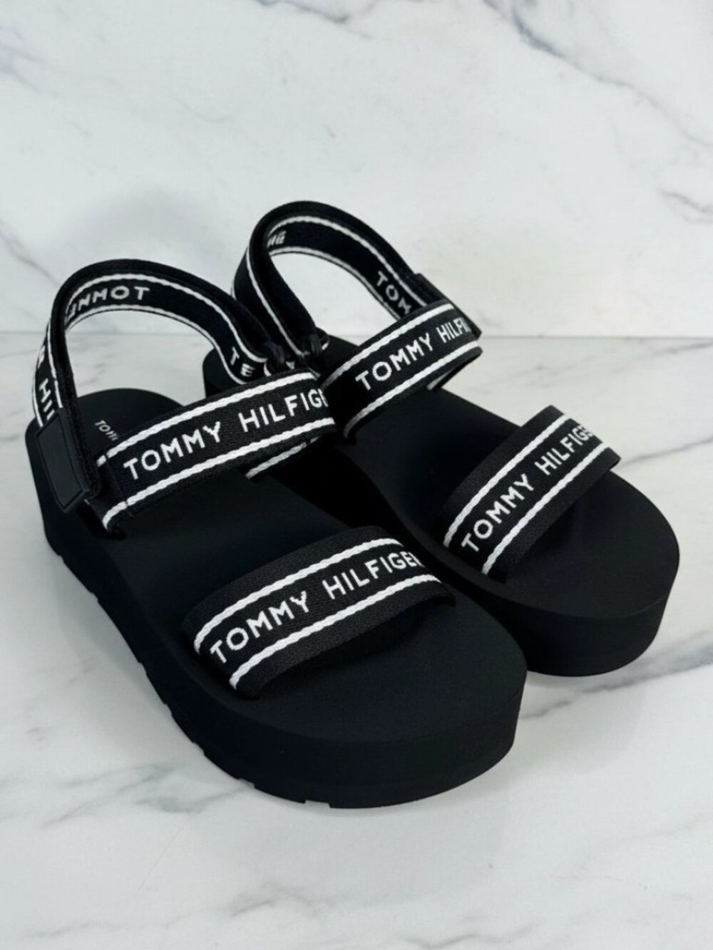 Tommy Hilfiger Black Strap sandals